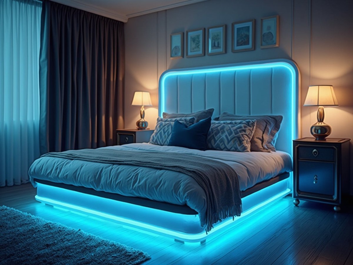 How to Choose and Install Beds with LED Lights: A Complete Guide - Kandyway